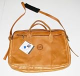 Pangea Brands Minnesota Tan Leather Laptop Messenger Duffle Bag with Sholder Strap