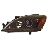 2004-2006 Mitsubishi Lancer Projector Headlights Halo Black Clear Amber (Ccfl) by Instyleparts