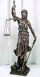HUGE Bronze Finish Lady Justice Statue Law Themis