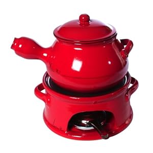 Mamma Ro 1.5 Quart Fondue Set, Red by Mamma Ro