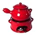 Mamma Ro 1.5 Quart Fondue Set, Red