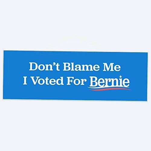 Don't Blame Me - I Voted For Bernie - Vinyl Bumper Sticker