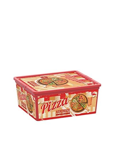 Kis Set Contenitore Organizzazione Spazi 6 pezzi C-Box Style M Rosso/Pesca