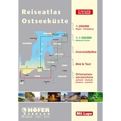 H�fer Reiseatlas Ostseek�ste 1 : 200 000: 1 : 200 000 R�gen - K�nigsberg, 1 : 1 000 000 Baltische K�ste, Innenstadtpl�ne, Bild & Text, Ortsnamenverzeichnis