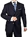 Gino Valentino Men's 3 Button Jacket Flat Front Pants 2 Piece Suit