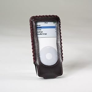 Premium Leather Case for Ipod Nano 2nd Generation, Cordovan with Belt Clip By Prima Cases
