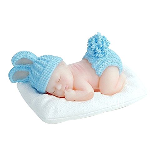 Wocuz WZ0984 Sleeping Baby Candy Making Mold Fondant Mold Silicone Mold for Baby Shower Party Birthday Party Cake Decoration