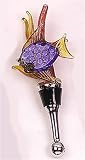 Art Glass Coral Fish Wine Bottle Stopper