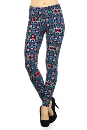 Women's Multi Fun Shape and Color Leggings-Leggings- Fashion Leggings-Clothing