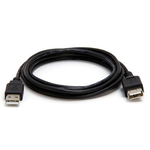 USB 2.0 Extension Cable Type A Male to Type A Female 6 ft, Black