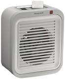 Honeywell HF203E Oszillierender Heizlüfter in weiß/grau, Timer, m.Fernbedienung
