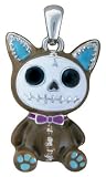 Furry Bones Skull Mocha Cat Mao Mao Pendant Jewelry Accessory