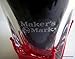 Maker`s Mark Bourbon Whisky Dipped Red Wax Seal Classic Rocks Glass