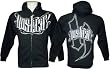 HOSTILITY CLOTHING "LOGOWRAP" MMA BLACK HOODIE SMALL