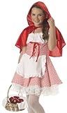 IMAGE OF California Costume Girls Tween-Little Red Riding Hood, Red/White, XL (12-14)