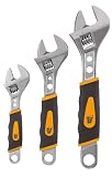 JCB 3 Piece Adjustable Wrench Set JCB-3AWS