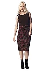 Sleeveless Two-Toned Cotton Scoop Neck  Dress