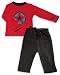 Positively Organic - Happy Tee & Yoga Outfit - Red Star - 4T