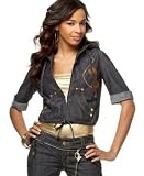 Baby Phat - Baby Phat Plus Size Drawstring Denim Hoodie