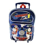 Thomas the Train Rolling Backpack - Full Size Thomas Wheeled Backpack (Blue Color)