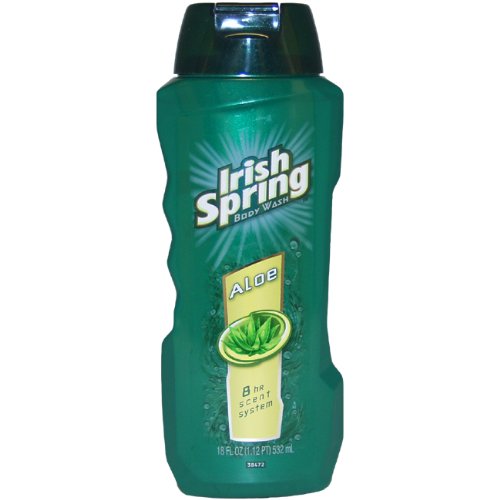 Irish Spring Body Wash, Aloe, 18-Ounces (Pack of 3)