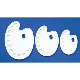 PALETTE PLASTIC OVAL 11.75X8.5