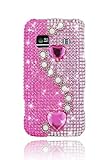 Samsung M820 Galaxy Prevail Full Diamond Graphic Case - Pearls on Pink (Fre ....