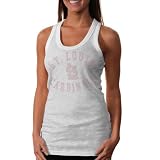 MLB Women's St. Louis Cardinals Cotton Racer Back Ladies Tank (White, Large)