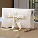 Tied with a Bow Guestbook and Pen - Ivory
