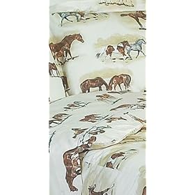 Twin Horse Crazy Pasture Pals Sheet Set