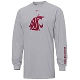 Nike Washington State Cougars Ash Classic Logo Long Sleeve T-shirt