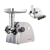 Sunmile 1HP 5# UL Electric Meat Grinder SM-G31 with Grater Attachment, 250W Rated Power and 800W Max Power
