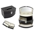 Andante-Stones Edler Stilvoller Luxus Schmuckkoffer Schatulle mit Automatik-Funktion