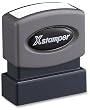 Xstamper One-Color Title Message Stamp, Past Due, Pre-Inked/Re-Inkable, Red (1362)