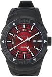 Black Sea Scavenger GMT Quartz Rubber Strap Red Dial
