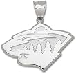 Minnesota Wild Logo Giant Charm/Pendant -Choose from 14K/10K, Stainless Steel or Gold Plated