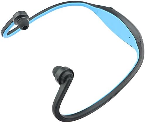 Rebelite Jacked Rabbit Sport Wrap Around Bluetooth Earbud Headphones - Built-in Mic, Integrated Controls, Rechargeable Battery, Different Size Earbud Tips Included (Beautiful Blue)