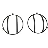 Omix-Ada 11230.01 Headlight Lamp Guards (Pair-Black) for Jeep Wrangler TJ 1997-UP