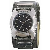 Image of Kahuna 252-5404G Mens Watch with Black Dial and Cuff strap