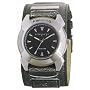 Kahuna 252-5404G Mens Watch with Black Dial and Cuff strap