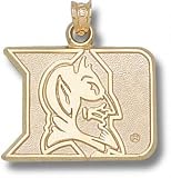 Duke Blue Devils Solid 10K Gold Iron Duke 5/8'' Pendant