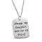 Sterling Silver Mother's Sentiment to Daughter Pendant Necklace