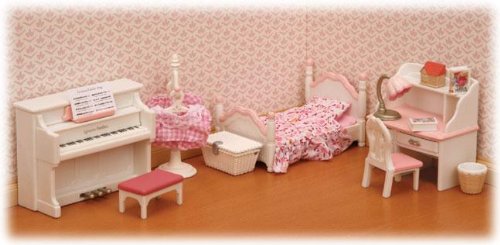 Buy Sylvanian Families - Pretty Pink Bedroom Set online at Discounted New and Used prices. Delivered to your door with Childrens Toyshop.com