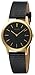 Seiko Men's Dress Black Leather Strap Watch #SKP328