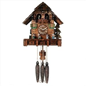 Musical Cuckoo Clock with Oompha Band Moves Side to Side Design