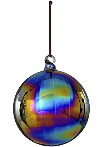Sage & Co. XAO13887BK Iridescent Ball Ornament, 4.75-Inch, Black Sage & Co. XAO13887BK Iridescent Ball Ornament, 4.75-Inch, Black