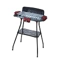 Orva - 14454-56 - BBQ sur Pieds - Rectangulaire - 2000 W - Rouge + Plaque Plancha