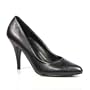 VANITY 420 4" Classic Pump, Black Leather-Size 9