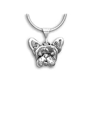 Sterling Silver French Bulldog Pendant by The Magic Zoo