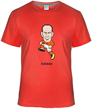 Robben World Cup Cute Cartoon Soccer T Shirt For Mens